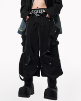 Heavy Deconstructed Y2K Cropped Pants