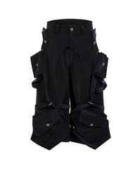 Heavy Deconstructed Y2K Cropped Pants