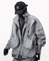 Heavy Washed Unisex Paratrooper Flight Jacket