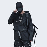 Techwear Long Sleeve Zip Up Shirt