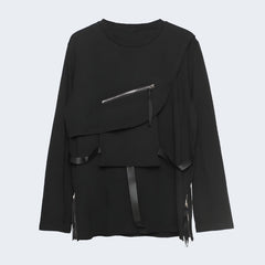 Techwear Long Sleeve Zip Up Shirt