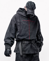 Street Men's Washed Cross Hoodie