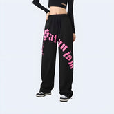 Black And Pink Cargo Pants