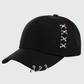 Black Pierced Punk Hat