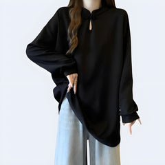 Chinese Collar Sweatshirt