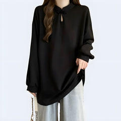 Chinese Collar Sweatshirt