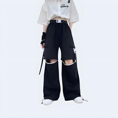 Detachable Buckle Pants