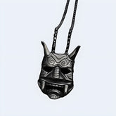 Japanese Oni Mask Necklace