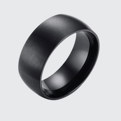 Solid Plain Black Ring