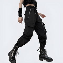 Women's Cargo Pants With Zipper Pockets