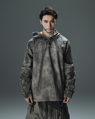 Washed Tie-Dyed Loose Hoodie