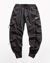 Streetwear Black Multi-Pocket Cargo Pants