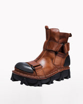 Punk Style Unisex Motorcycle Platform Boots