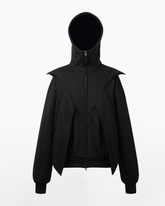 Opium Style Functional Double Zip Y2K Hoodie