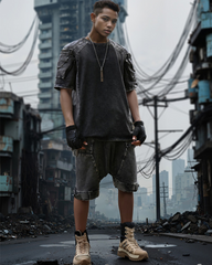 Wasteland Style 3D Cargo Pockets T-Shirt