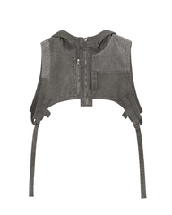 Wasteland Wear Patchwork Hooded Vest