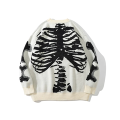 White Skeleton Sweater