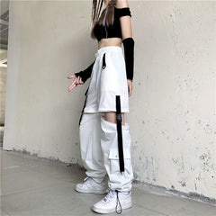 Techwear White Pant Women