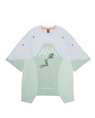 Cyberpunk Dream Princess Ice-Cool Mesh Panel T-Shirt