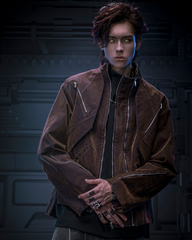 Cyberpunk Outfits Unisex Velvet Short Jacket