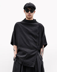 Yamamoto Relaxed Standing Collar Japanese Shirt