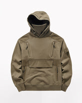 Tactical Multi-Pocket Mask Hoodie
