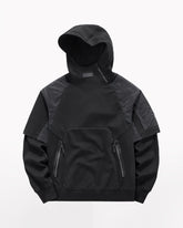 Functional Two-tone Spliced Tactical Hoodie