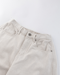 Vintage Wide-Leg Cotton Pants