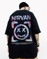 Oversize Streetwear Smiley Face Graphic T-Shirt