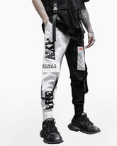 Ribbon Black and White Pants