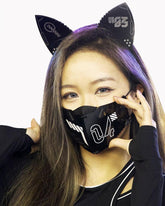 Bad Girl Cyberpunk Cat Ear Headband And Mask (Sold Separately)