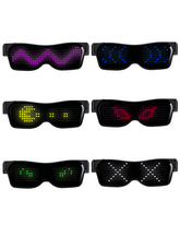 Cyberpunk LED Light Up Glasses ( Customizable Text And Image Available)