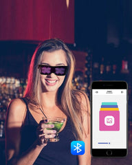 Cyberpunk LED Light Up Glasses ( Customizable Text And Image Available)