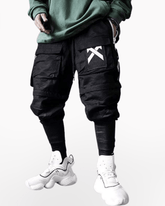 Become An X-Man Black Cargo Pants