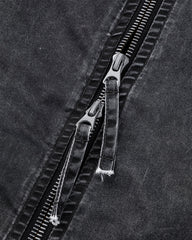 Washed Zip-Up Cotton Jacke