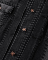 Autumn Winter New Design Distressed Denim Jacket