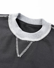 Crewneck Sweatshirt with Contrast Trim