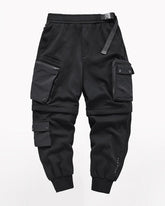 Detachable Functional Black Cargo Pants