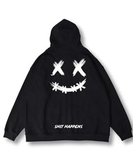 Oversize Streetwear Smiley Zip Up Hoodie