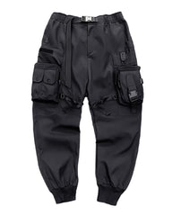 Functional Black Multi-Pocket Cargo Pants
