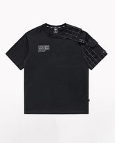 Functional Plaid Patchwork T-Shirt