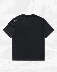 Functional Plaid Patchwork T-Shirt