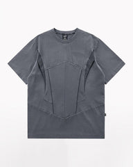 Reflective Strip Splicing T-Shirt