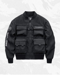 Futuristic Backpack Functional Bomber Jacket