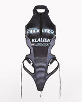 Cut Out Halter Cyber Bodysuit