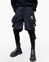 Fake Two Black Cargo Pants