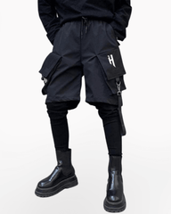 Fake Two Black Cargo Pants