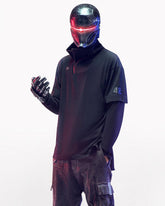 Cyberpunk Outfits Iron Warrior Fake Two Pieces T-Shirt