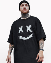 Oversize Streetwear Smiley Graphic T-Shirt