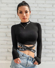 Love Is Life Webbing Cross T-Shirt